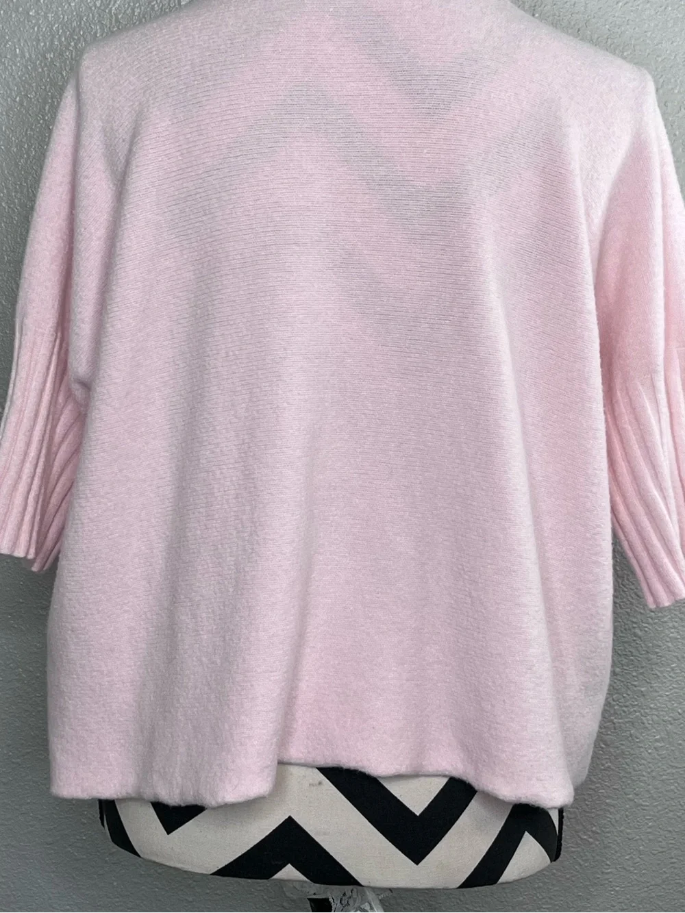 Alexandre Laurent Paris Sz M Light Pink Oversized Short-Sleeve Sweater